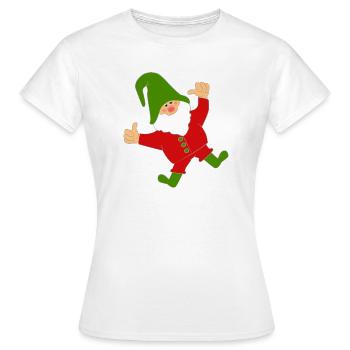 Diablotin sautillant - T-shirt Femme - blanc - Devant - AI Model Female 172 dark (172cm)