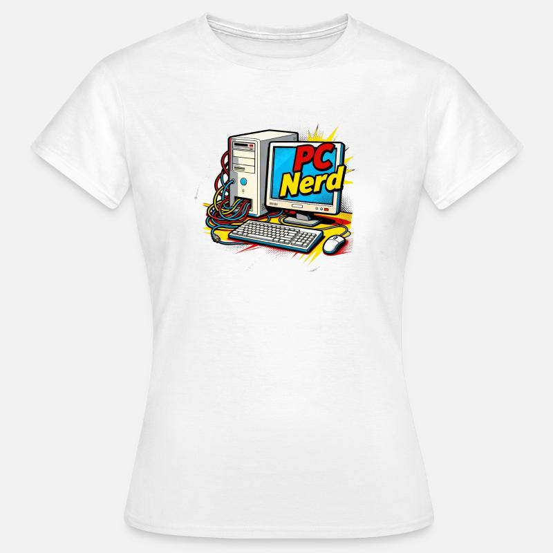 pc nerd - Women's T-Shirt - white