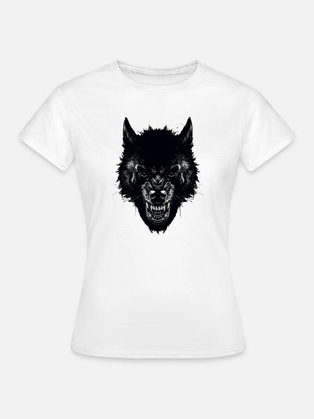 Wolf - Frauen T-Shirt - Weiß