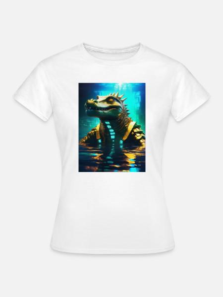 Sobek – Wächter des Nils - Frauen T-Shirt - Weiß