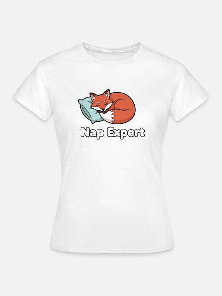Nap-Experte Fuchs - Frauen T-Shirt - Weiß