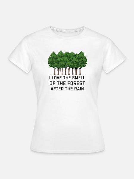 Wald nach dem Regen - Frauen T-Shirt - Weiß