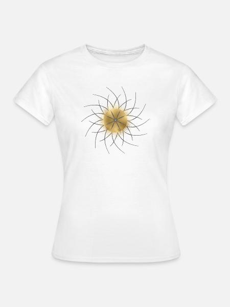 Golden Orbit und Starrays - Frauen T-Shirt - Weiß