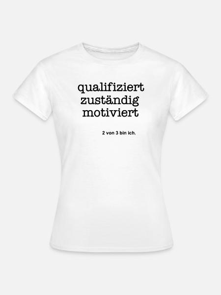 Zwei von drei - Frauen T-Shirt - Weiß
