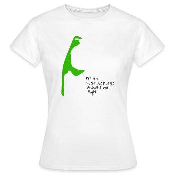 Sylt - T-shirt Femme - blanc - Devant - AI Model Female 172 dark (172cm)