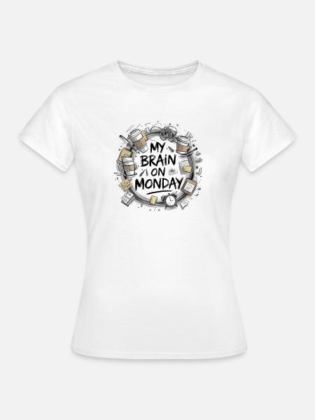 Chaotische Skizze - Frauen T-Shirt - Weiß