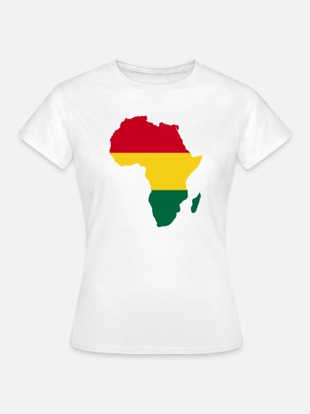 Afrika Flagge - Frauen T-Shirt - Weiß
