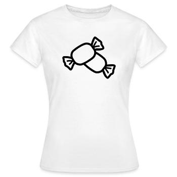 Bonbon - T-shirt Femme - blanc - Devant - AI Model Female 172 dark (172cm)