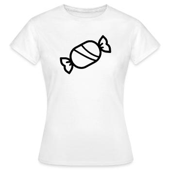 Bonbon - T-shirt Femme - blanc - Devant - AI Model Female 172 dark (172cm)