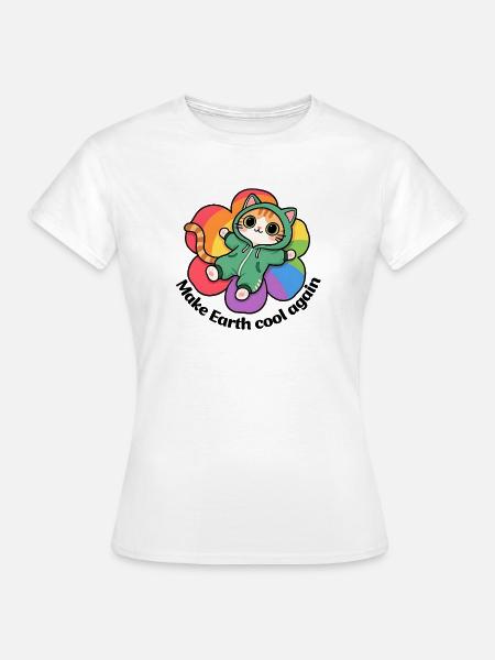 Die Erde wieder abkühlen lassen - Frauen T-Shirt - Weiß