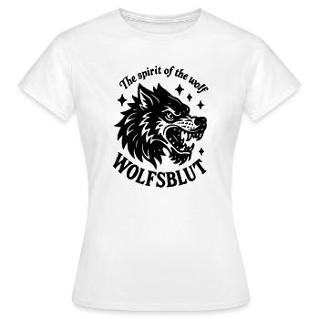 Wolfsblut wölfe Wolf Rudel Wolfspack Rudel Jagd  - Frauen T-Shirt - Weiß - Vorne - AI Model Female 172 dark (172cm)