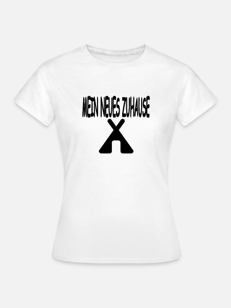 Zelten - Frauen T-Shirt - Weiß