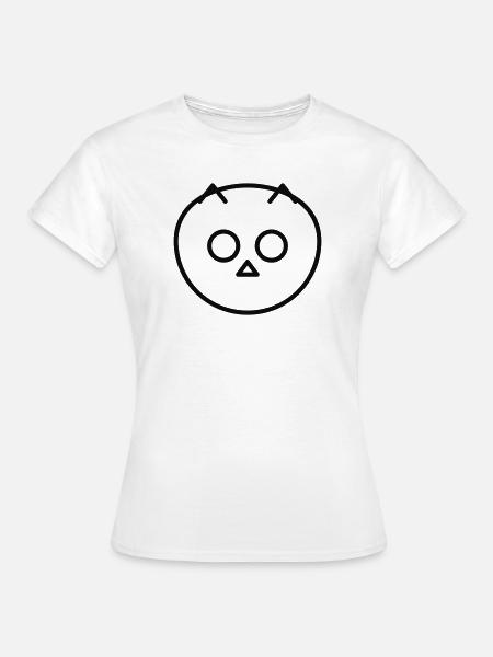 minimal owl - Frauen T-Shirt - Weiß