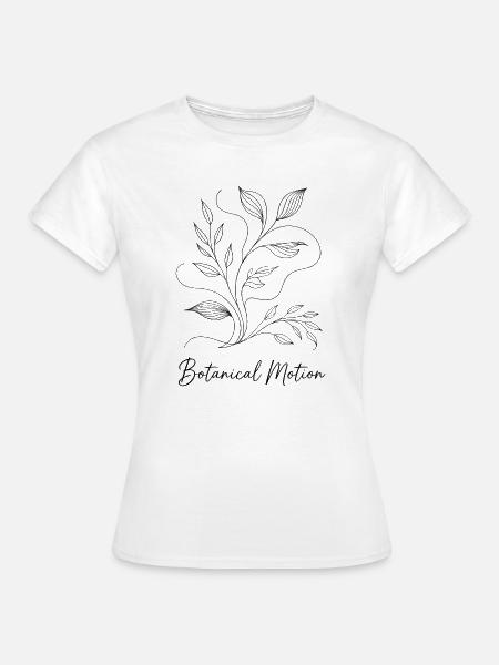 Botanical Motion – Bewegung der Natur - Frauen T-Shirt - Weiß