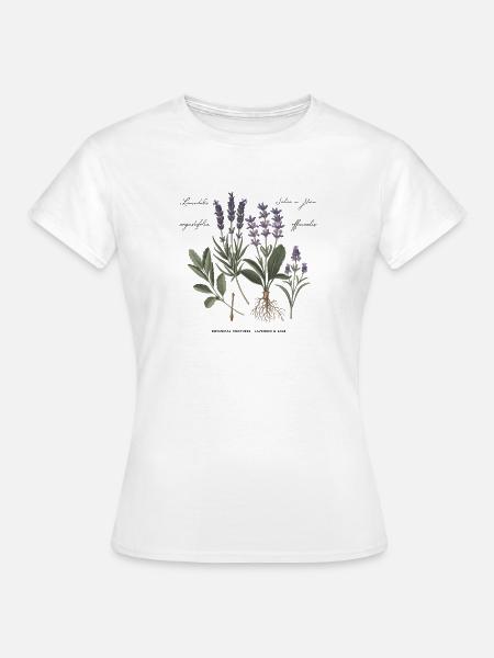 Botanische Heilkräuter - Frauen T-Shirt - Weiß