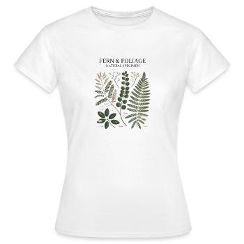 Design Vintage Botanique - T-shirt Femme - blanc - Devant - AI Model Female 172 dark (172cm)