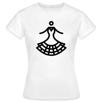 flamenco - T-shirt Femme - blanc - Devant - AI Model Female 172 dark (172cm)