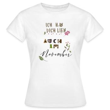 Je t’aime bien - T-shirt Femme - blanc - Devant - AI Model Female 172 dark (172cm)