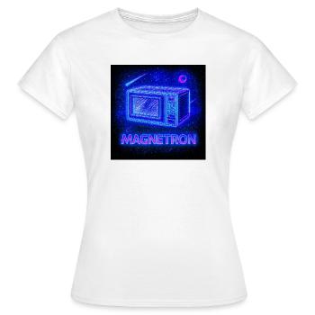 Microwave Neon Cosmos - Women's T-Shirt - white - Front - AI Model Female 172 dark (172cm)