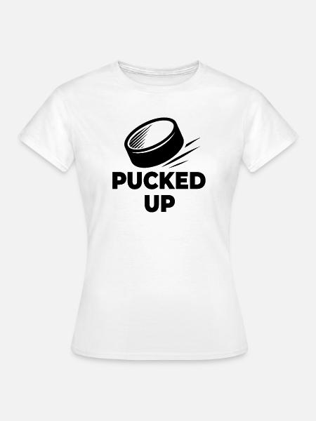 PUCKED-UP-Logo - Frauen T-Shirt - Weiß