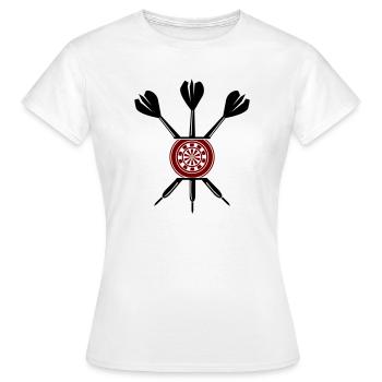 Dart Darts - Women's T-Shirt - white - Front - AI Model Female 172 dark (172cm)