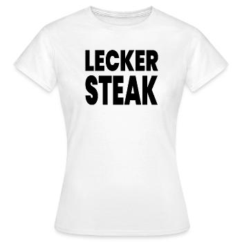 Steak - Women's T-Shirt - white - Front - AI Model Female 172 dark (172cm)
