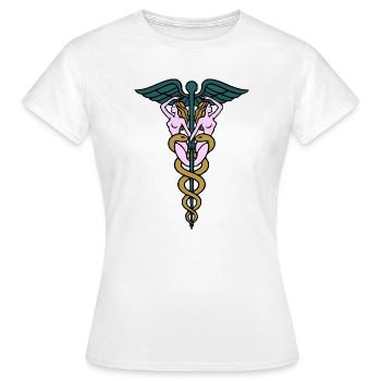Caduceus Doubles Women - Women's T-Shirt - white - Front - AI Model Female 172 dark (172cm)
