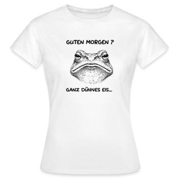 Glace mince - T-shirt Femme - blanc - Devant - AI Model Female 172 dark (172cm)