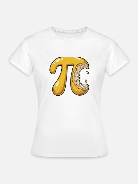Zitrone Pi Mathe - Frauen T-Shirt - Weiß