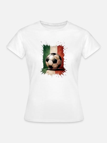 Italien Fußball - Frauen T-Shirt - Weiß