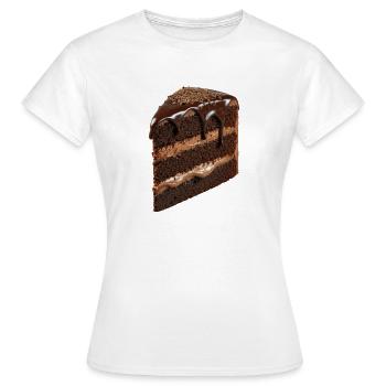 Cake - Women's T-Shirt - white - Front - AI Model Female 172 dark (172cm)