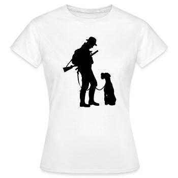 Hunter - Women's T-Shirt - white - Front - AI Model Female 172 dark (172cm)
