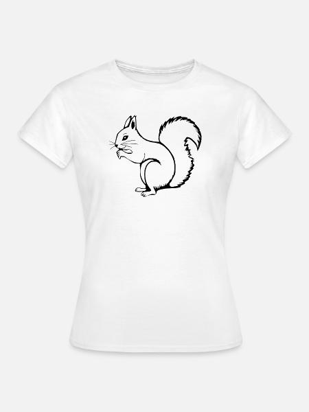 Eichhörnchen - Frauen T-Shirt - Weiß