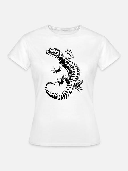 Leopardgecko - Frauen T-Shirt - Weiß
