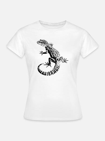 Leopardgecko - Frauen T-Shirt - Weiß