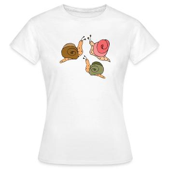 Snails - Women's T-Shirt - white - Front - AI Model Female 172 dark (172cm)
