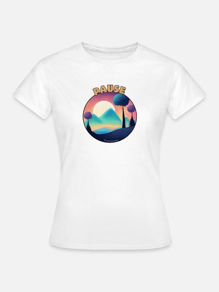 Natürliche Gelassenheit Pause - Frauen T-Shirt - Weiß