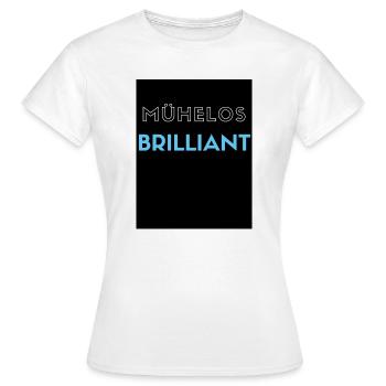 Brillant sans effort - T-shirt Femme - blanc - Devant - AI Model Female 172 dark (172cm)
