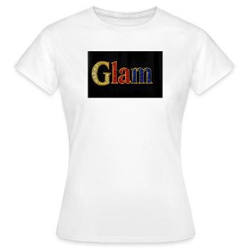 Texte de bijoux glamour - T-shirt Femme - blanc - Devant - AI Model Female 172 dark (172cm)