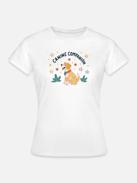 Hundebegleiter - Frauen T-Shirt - Weiß