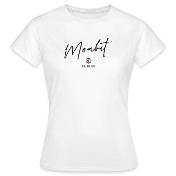 Moabit - Drapeau de Berlin - Ours de Berlin - T-shirt Femme - blanc - Devant - AI Model Female 172 dark (172cm)