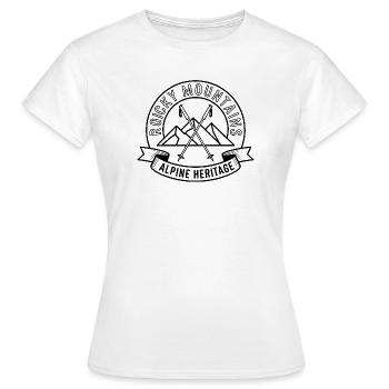 Rocky Mountains - Souvenir-Design - Frauen T-Shirt - Weiß - Vorne - AI Model Female 172 dark (172cm)