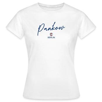 Pankow - Drapeau de Berlin - Ours de Berlin - Berlinerin - T-shirt Femme - blanc - Devant - AI Model Female 172 dark (172cm)
