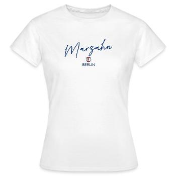 Marzahn - Drapeau de Berlin - Ours de Berlin - Berlineri - T-shirt Femme - blanc - Devant - AI Model Female 172 dark (172cm)
