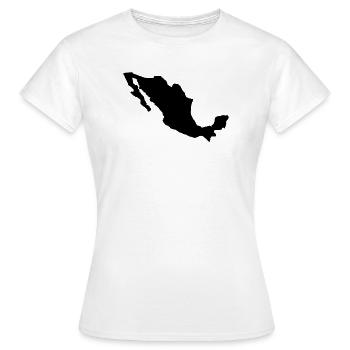 Mexique - T-shirt Femme - blanc - Devant - AI Model Female 172 dark (172cm)