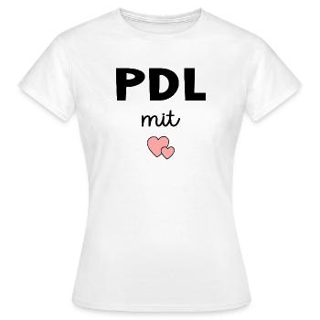 PDL Nursing Service Management with Heart - Women's T-Shirt - white - Front - AI Model Female 172 dark (172cm)