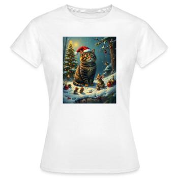 Didimaus - Frauen T-Shirt - Weiß - Vorne - AI Model Female 172 dark (172cm)