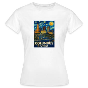 Columbus Ohio - Frauen T-Shirt - Weiß - Vorne - AI Model Female 172 dark (172cm)
