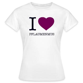 J’adore la confiture de prunes - T-shirt Femme - blanc - Devant - AI Model Female 172 dark (172cm)