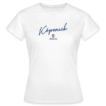 Köpenick - Drapeau de Berlin - Ours de Berlin - T-shirt Femme - blanc - Devant - AI Model Female 172 dark (172cm)